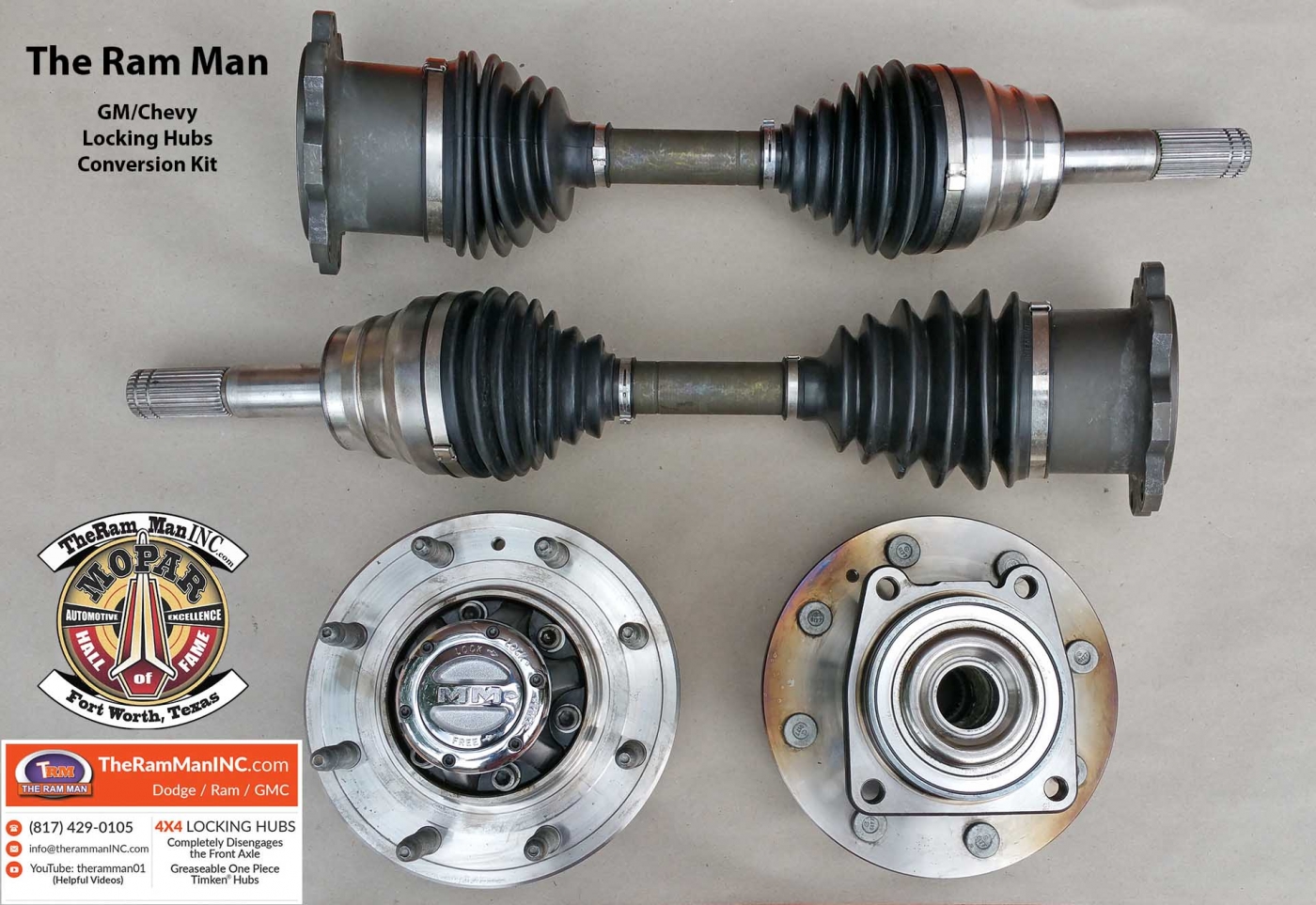 Ram Man / Shop / Chevrolet / GMC 2500/3500 Locking Hub Conversion Kit