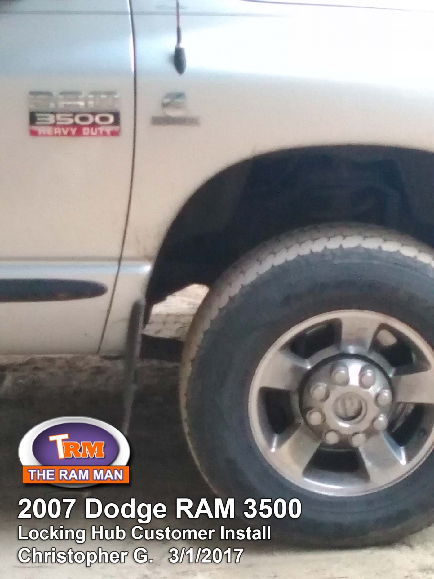 Ram Man / Shop / 20032008 Dodge Ram 3500 (SRW) Manual Locking Hub