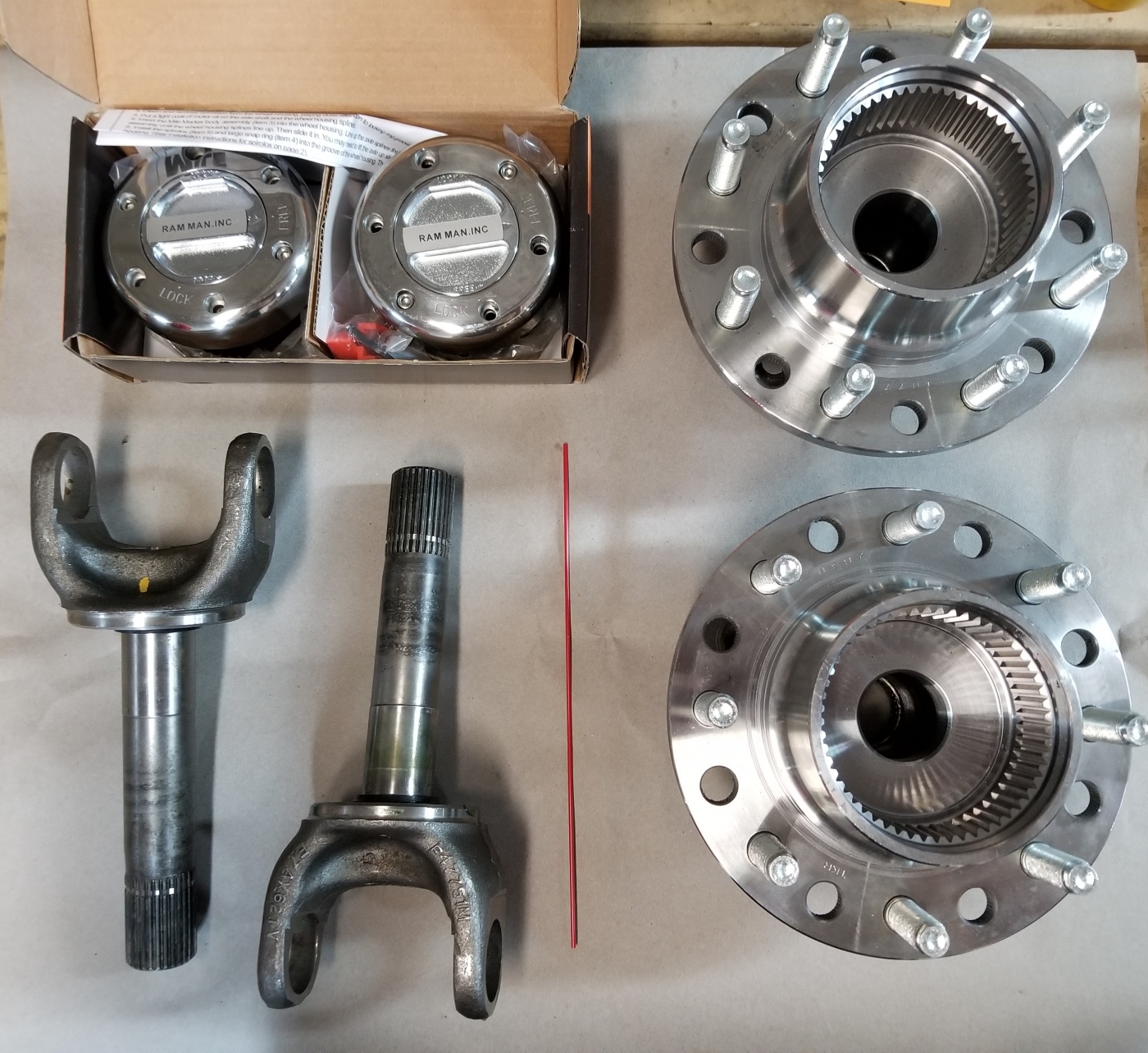 Ram Man / Shop / 20002002 Dodge Ram 2500 Manual Locking Hub Conversion Kit