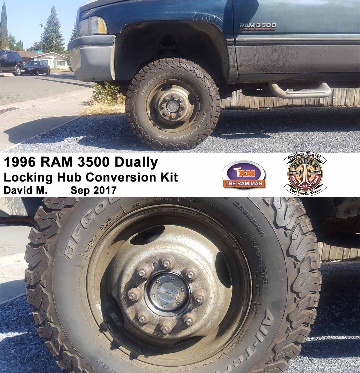 Ram Man / Shop / 19941999 Dodge Ram 2500 Manual Locking Hub Conversion Kit