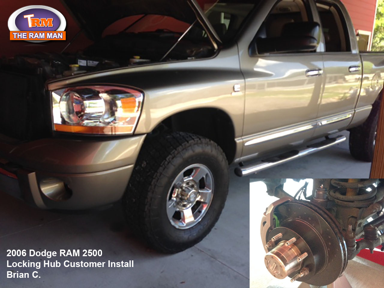 Ram Man / Shop / 20032008 Dodge Ram 2500 Manual Locking Hub Conversion Kit
