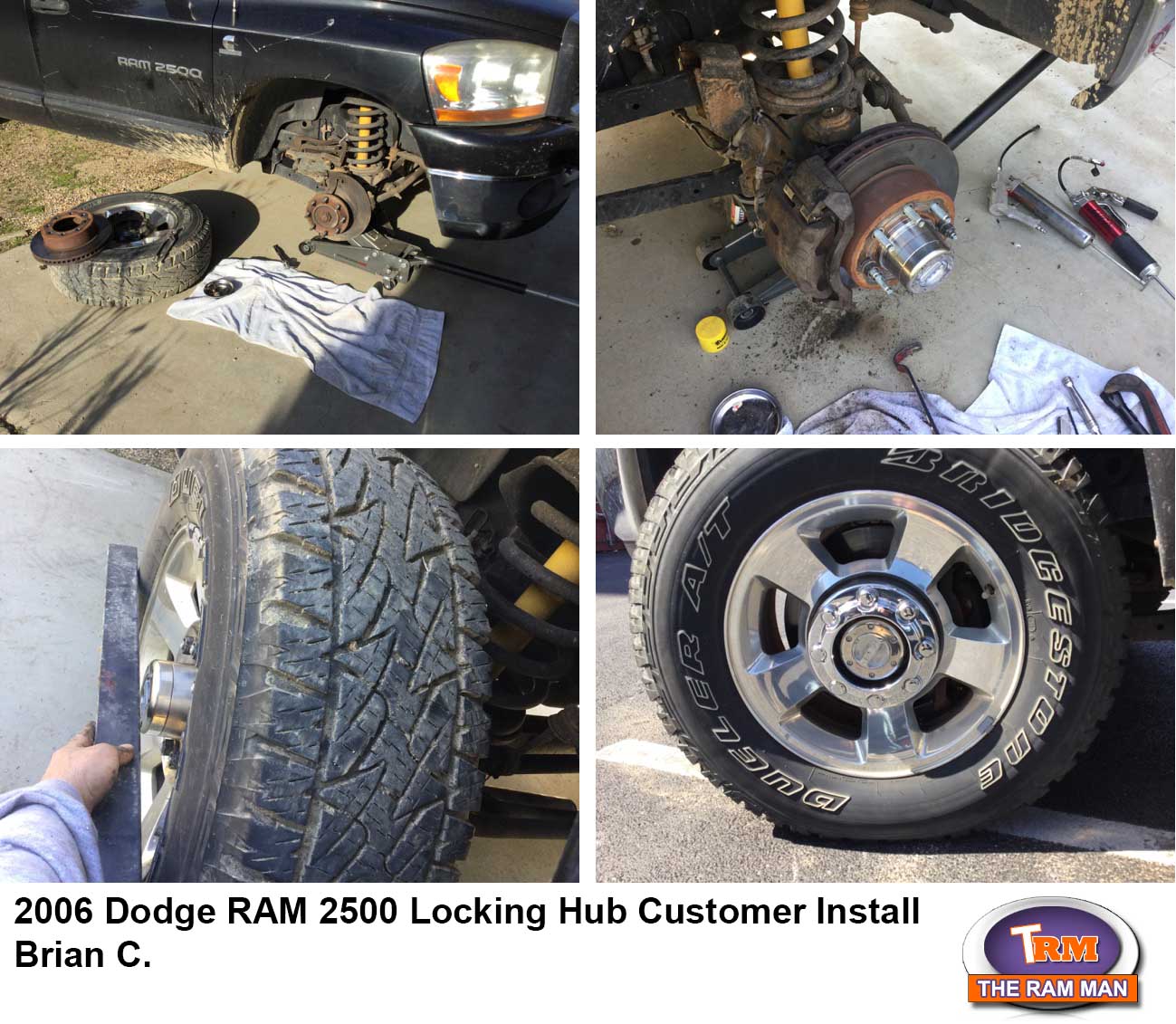 Ram Man / Shop / 20032008 Dodge Ram 2500 Manual Locking Hub Conversion Kit
