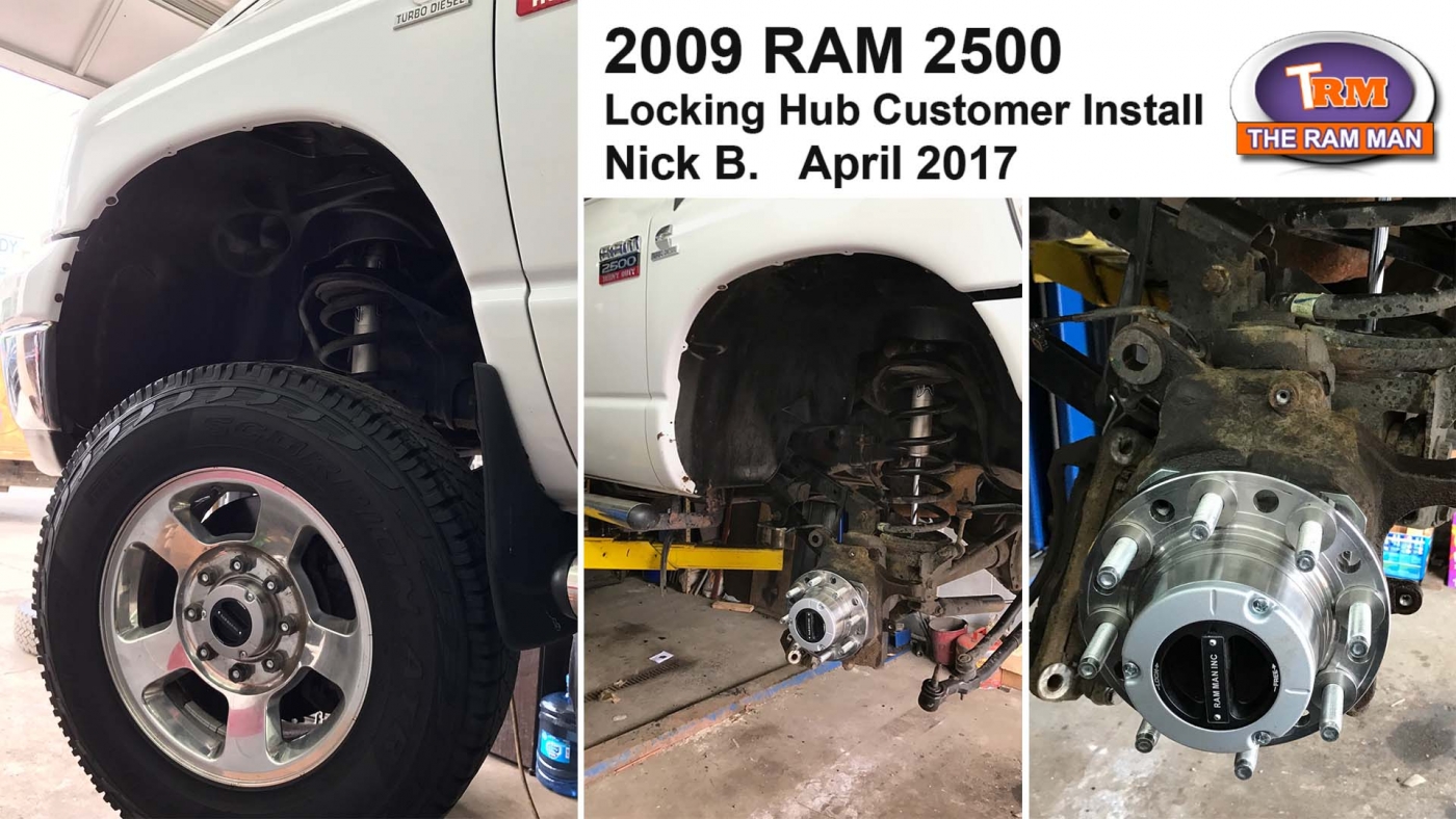 Ram Man / Shop / 20092019 Dodge Ram 2500 Manual Locking Hub Conversion Kit