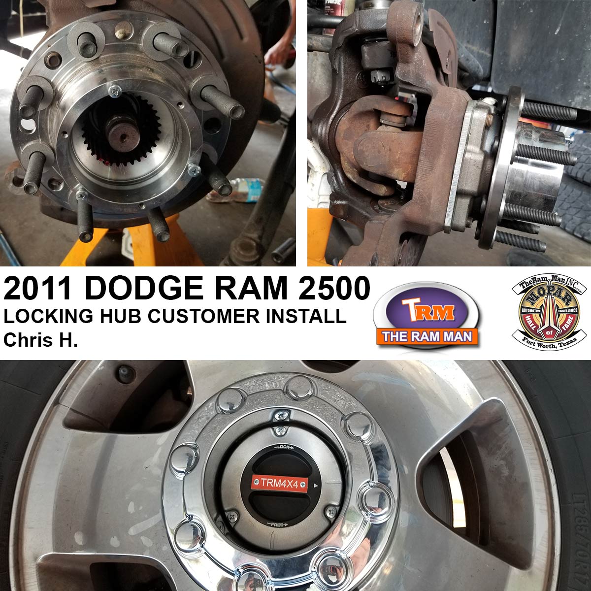 Ram Man / Shop / 20092019 Dodge Ram 2500 Manual Locking Hub Conversion Kit