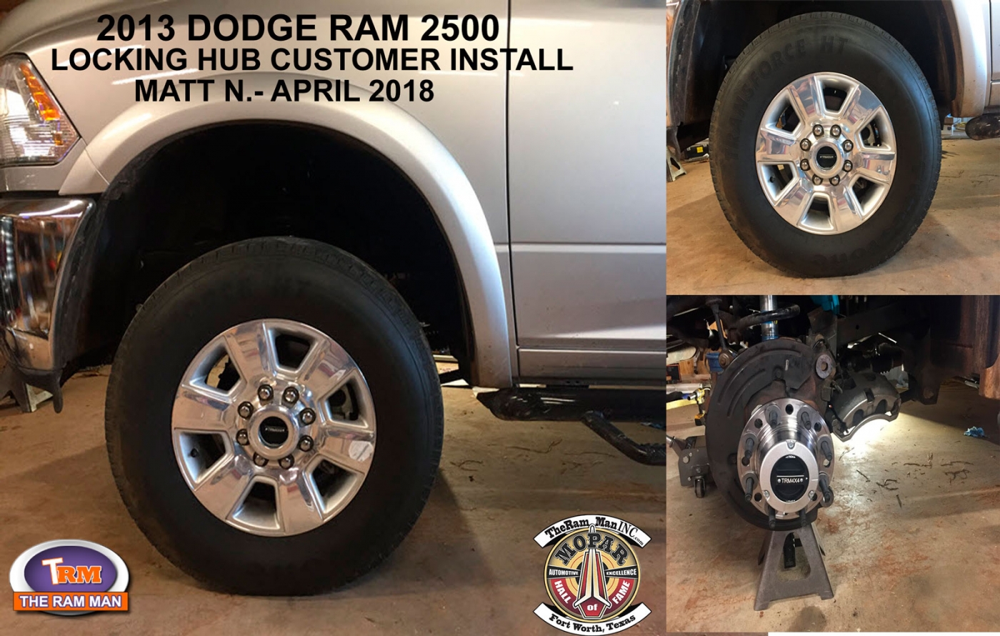 Ram Man / Shop / 20092019 Dodge Ram 2500 Manual Locking Hub Conversion Kit