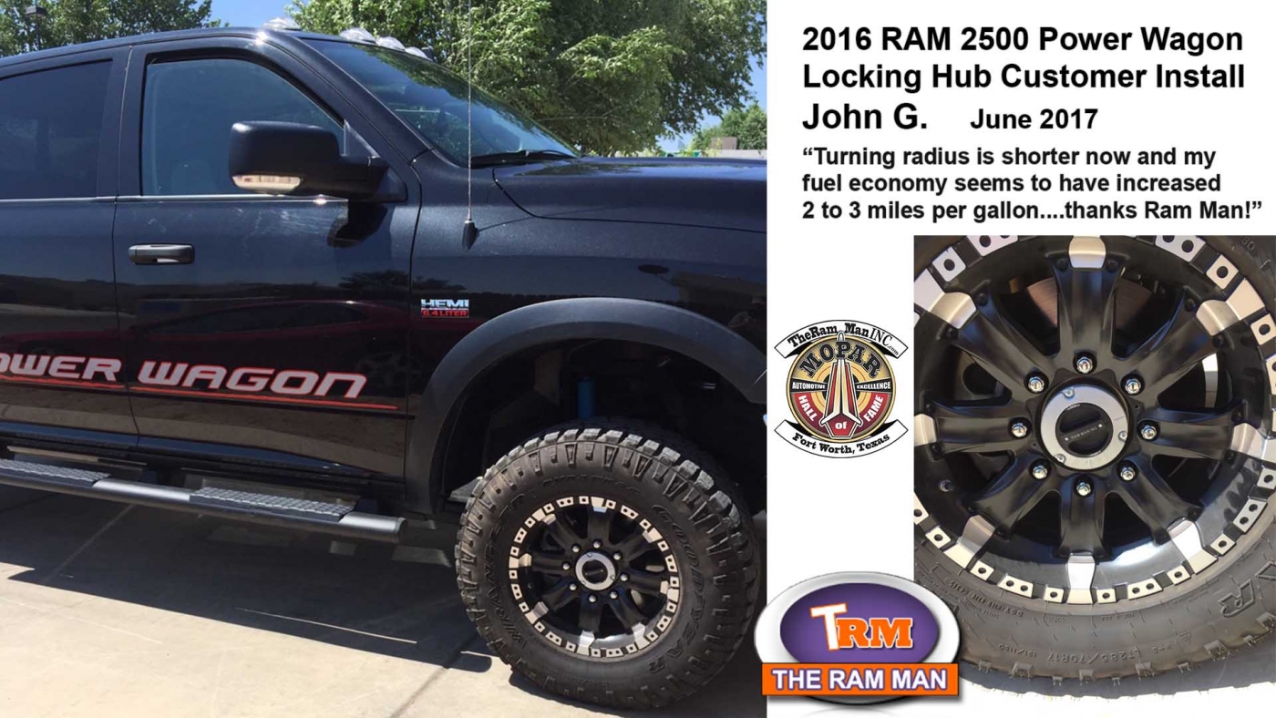 Ram Man / Shop / 20092019 Dodge Ram 2500 Manual Locking Hub Conversion Kit