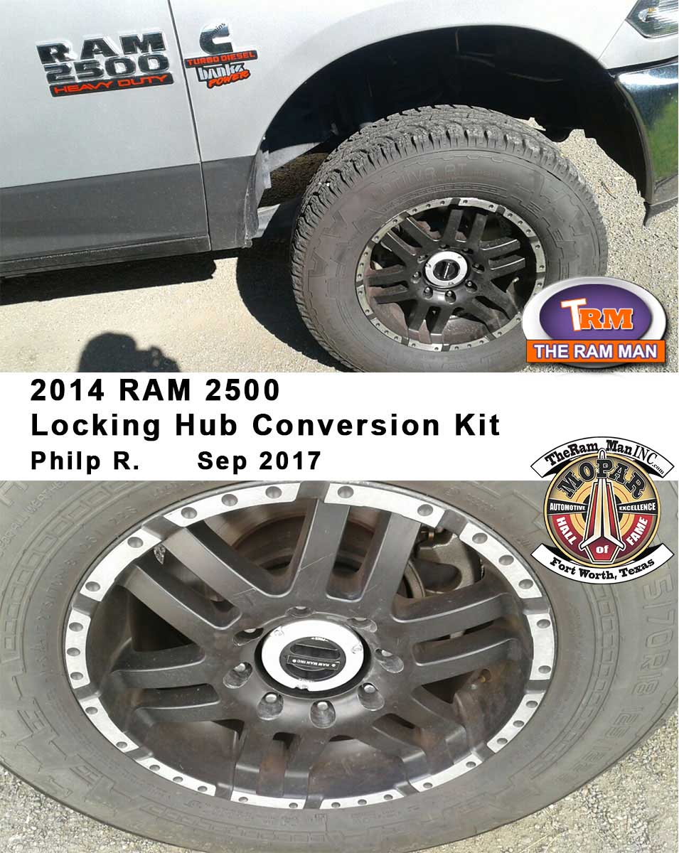 Ram Man / Shop / 20092019 Dodge Ram 2500 Manual Locking Hub Conversion Kit