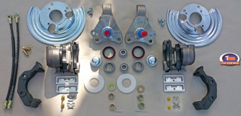 B-BODY (1966-1969) FRONT DISC KIT (11.75 Rotors NOT Included) for 15 Wheels