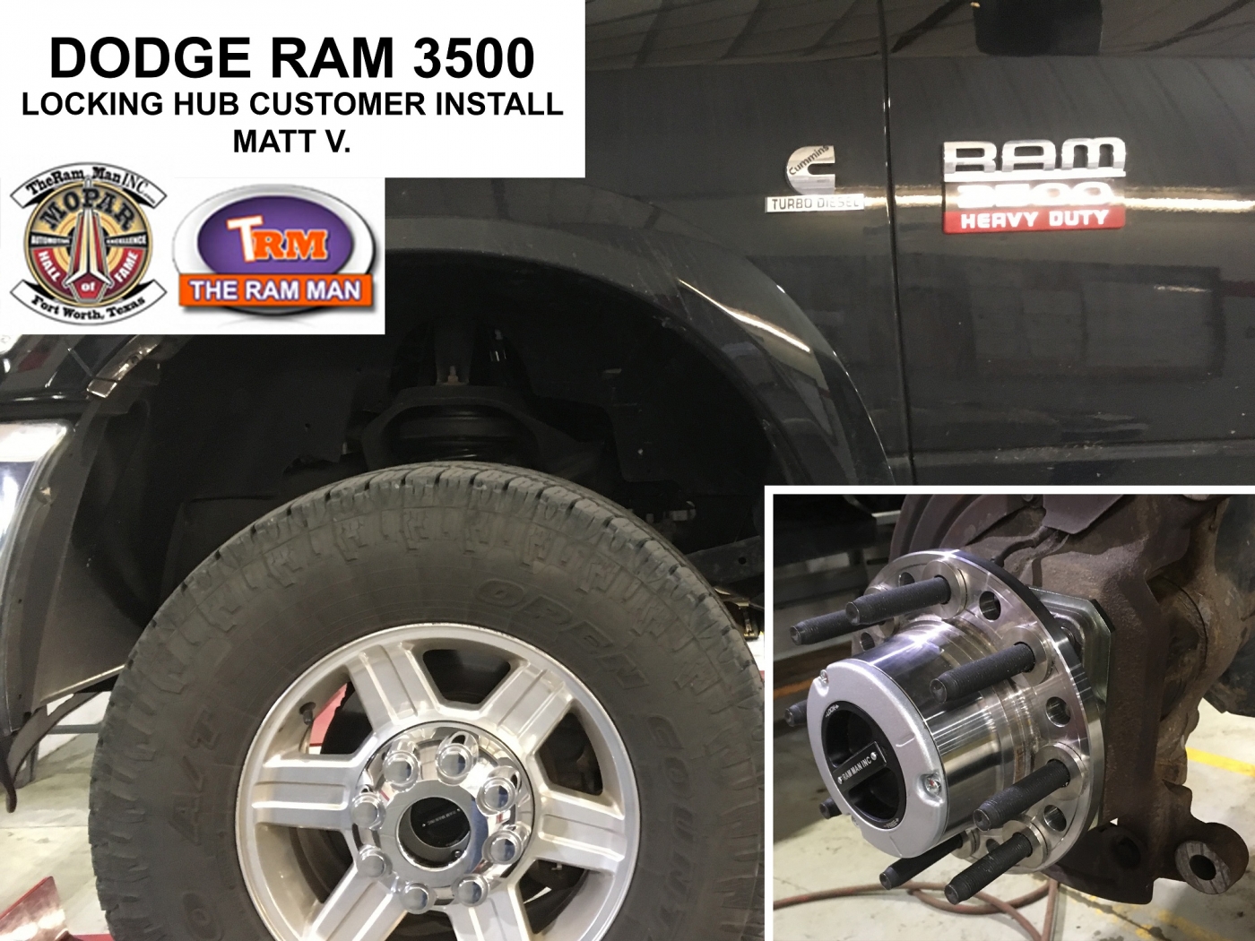 Ram Man / Shop / 20092019 Dodge Ram 3500 (SRW) Manual Locking Hub